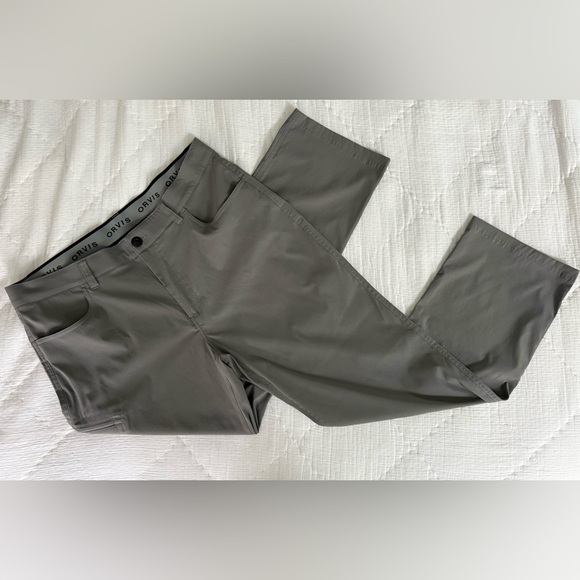 Orvis Other - EUC 🔥 Orvis Men’s 38x30 Gray Performance Tech Pants Stretch Water Repellent
